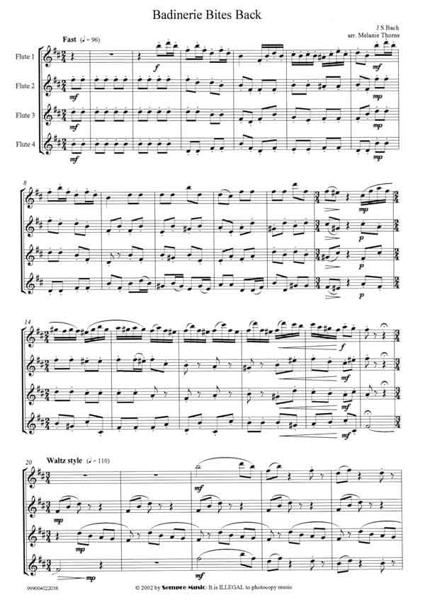 Bach, JS :: Badinerie Bites Back