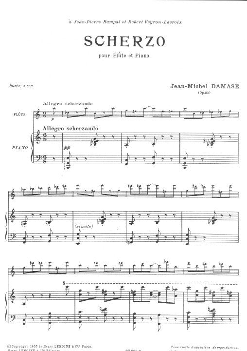 Damase, J-M :: Scherzo