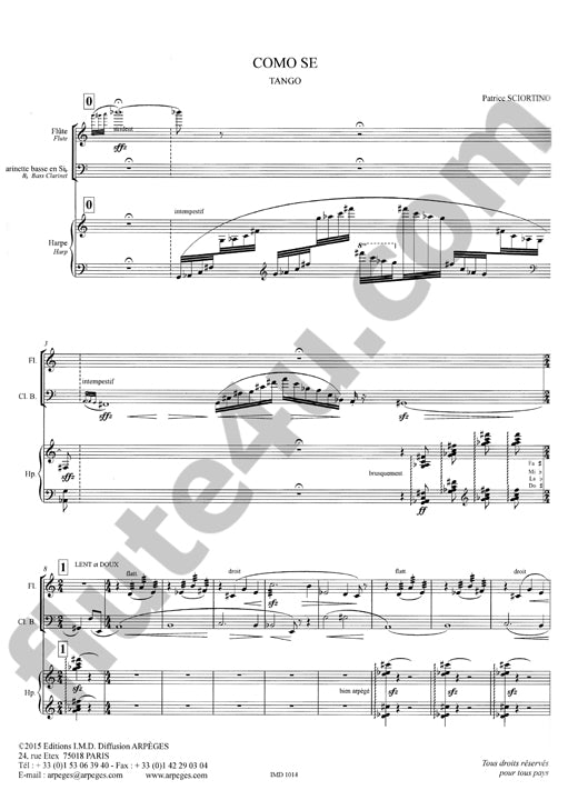 Sciortino, P :: Como Se (Tango)
