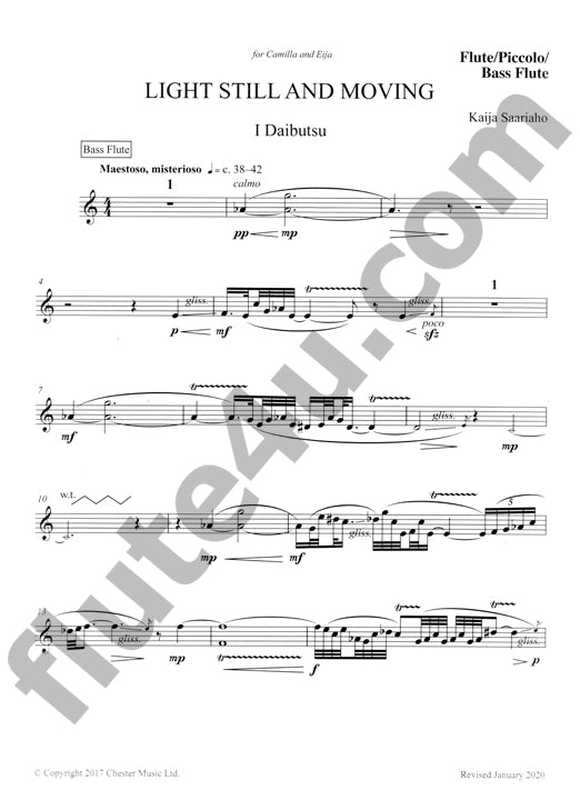 Saariaho, K :: Light still and moving
