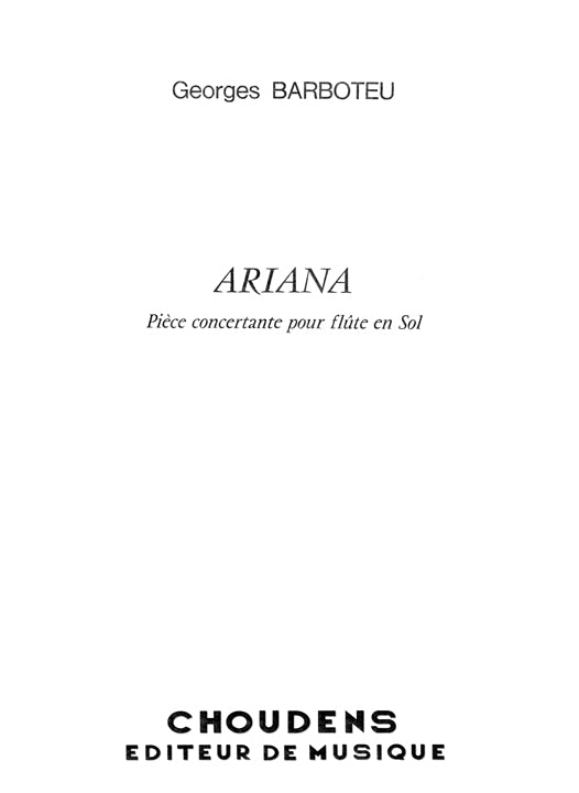 Barboteu, G :: Ariana