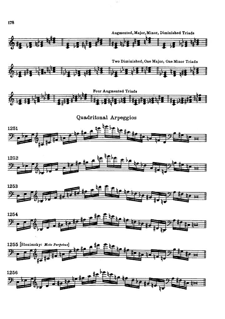 Books, Thesaurus of Scales and Melodic Patterns, Slonimsky, Nicolas
