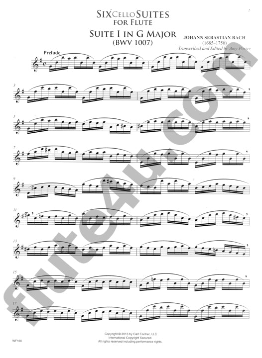 Bach, JS :: Six Cello Suites for Flute
