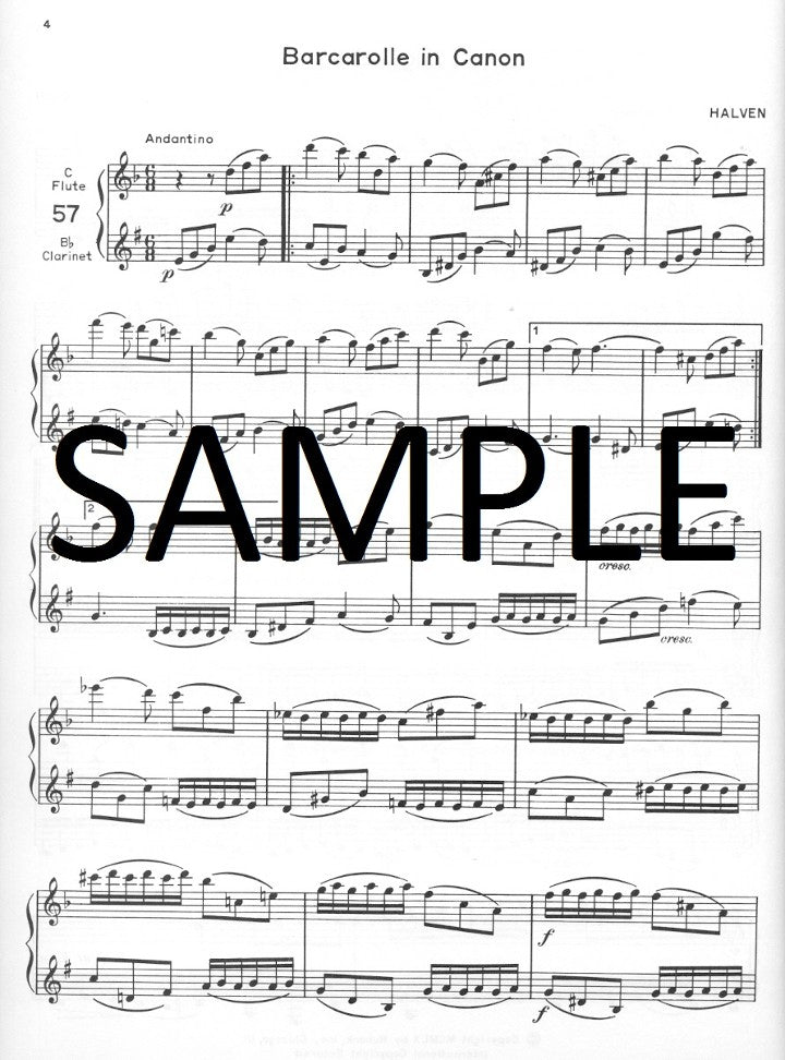 Various :: Seventy-Eight Duets for Flute and Clarinet - Volume II