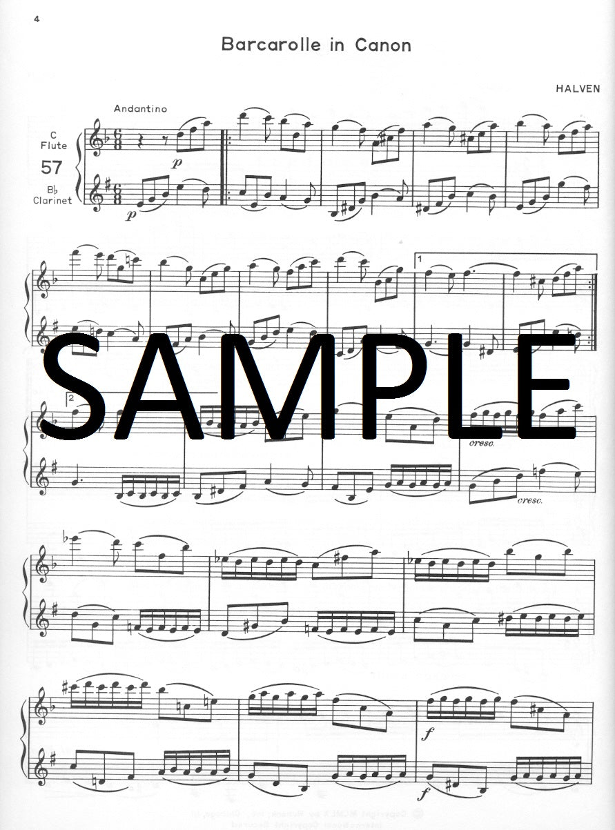 Various :: Seventy-Eight Duets for Flute and Clarinet - Volume II