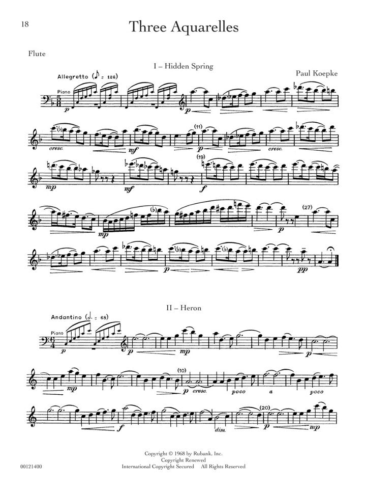 Various :: Rubank Treasures for Flute