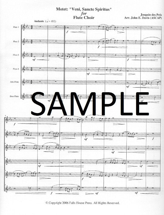des Pres, J :: Motet: 'Veni, Sancte Spiritus'