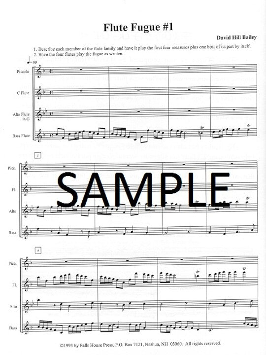 Bailey, DH :: Flute Fugue No. 1
