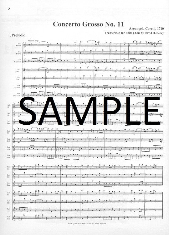 Corelli, A :: Concerto Grosso No. 11