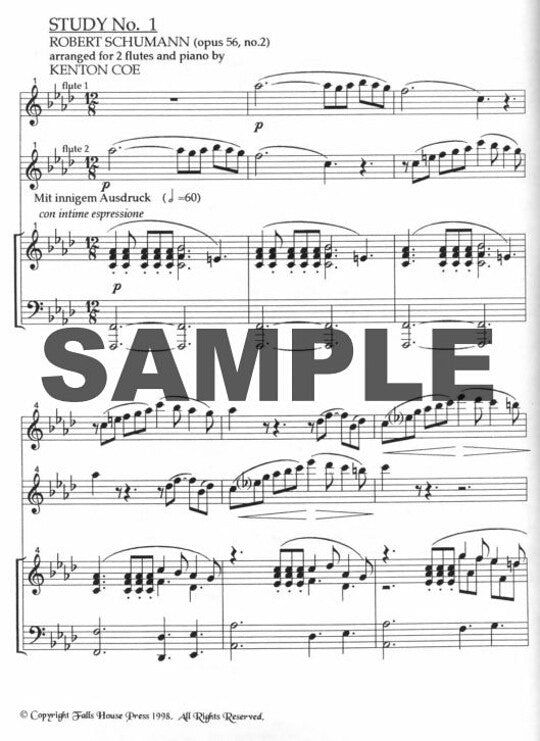 Schumann, R :: Three Studies, Op. 56
