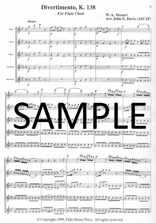 Mozart, WA :: Divertimento, K. 138