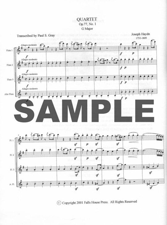 Haydn, J :: Quartet, Op. 77, No. 1 - 'The Courtesies'