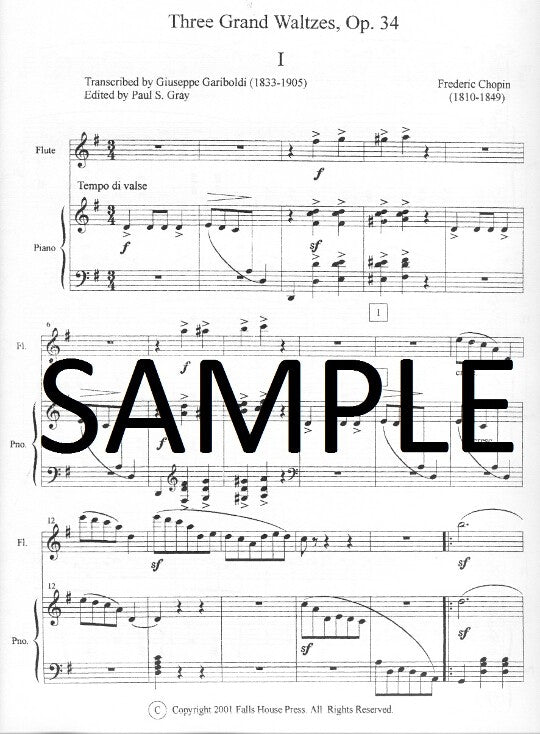 Chopin, F :: Three Grand Waltzes, Op. 34