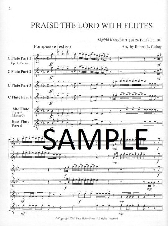 Karg-Elert, S :: Praise the Lord With Flutes