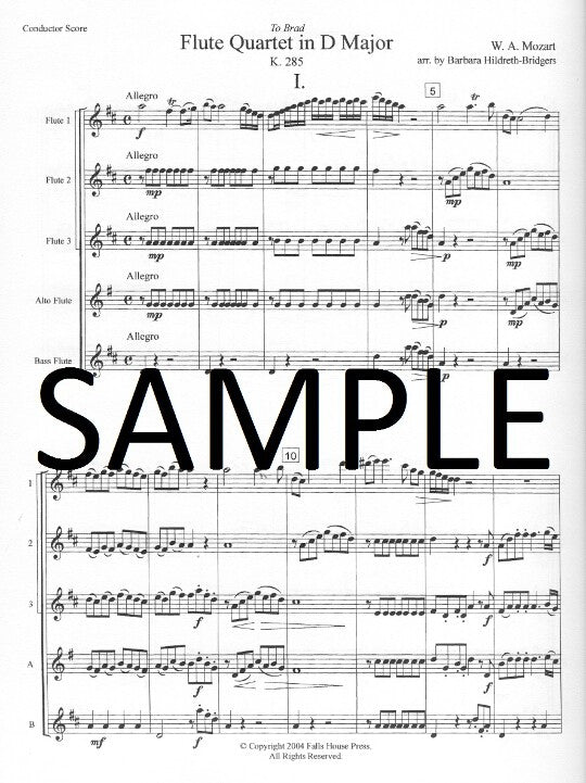 Mozart, WA :: Flute Quartet in D Major