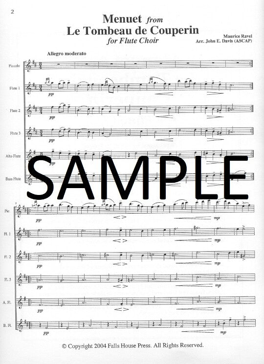 Ravel, M :: Menuet from Le Tombeau de Couperin