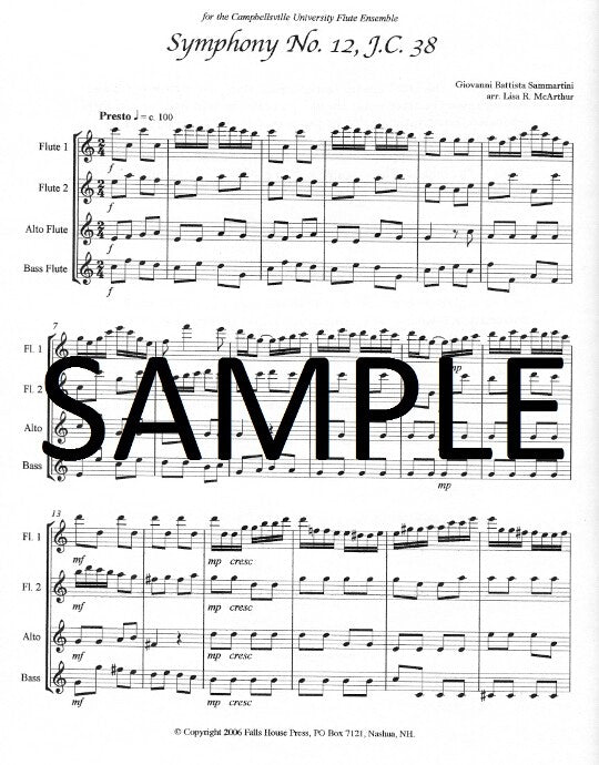 Sammartini, GB :: Symphony No. 12, J.C. 38