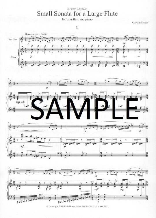 Schocker, G :: Small Sonata for a Large Flute