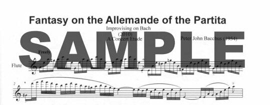 Bacchus, P :: Fantasy on the Allemande of the Partita for Solo Flute