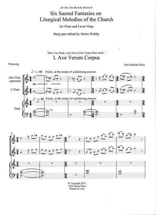 Various :: Six Sacred Fantasies on Liturgical Melodies of the Church