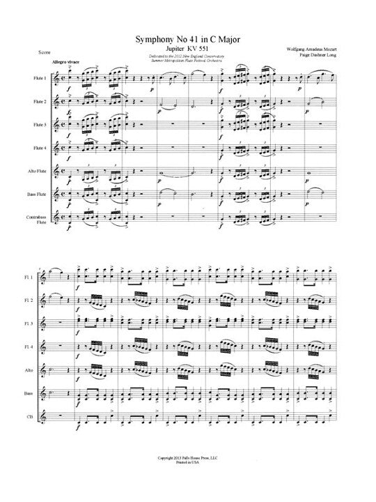 Mozart, WA :: Symphony No 41 in C Major K. 551, 'Jupiter', Allegro vivace