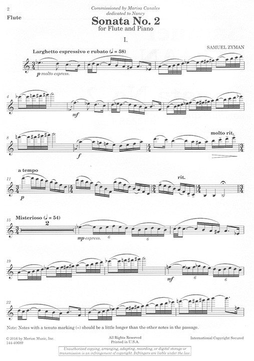 Zyman, S :: Sonata No. 2