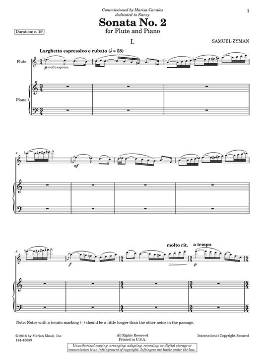 Zyman, S :: Sonata No. 2
