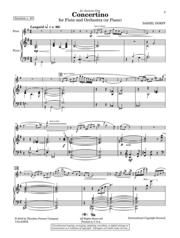 Dorff, D :: Concertino