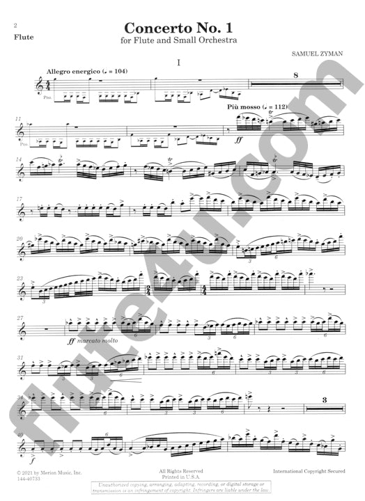 Zyman, S :: Concerto No. 1