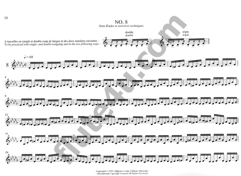 Moyse, M :: Selected Exercises and Etudes for Flute