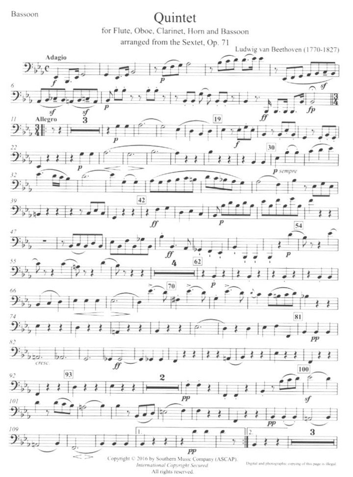 Various :: Twenty Two Woodwind Quintets - Score and Parts