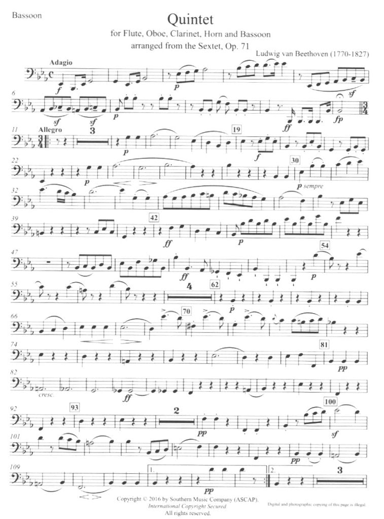 Various :: Twenty Two Woodwind Quintets - Bassoon