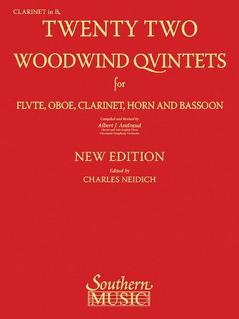 Various :: Twenty Two Woodwind Quintets - Clarinet in Bb
