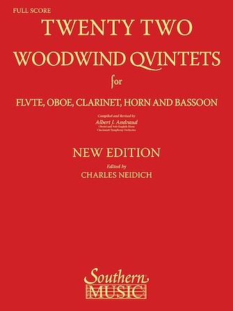 Various :: Twenty Two Woodwind Quintets - Score