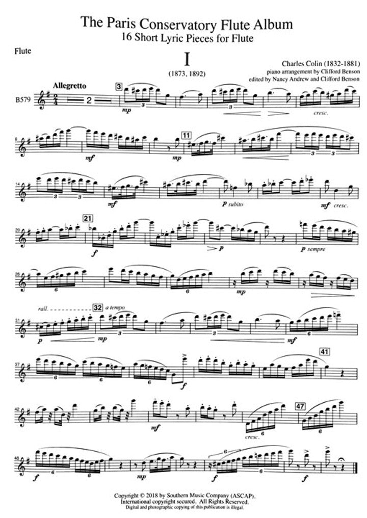 Various :: Paris Conservatory Flute Album