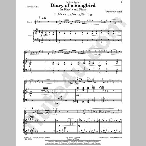 Schocker, G :: Diary of a Songbird