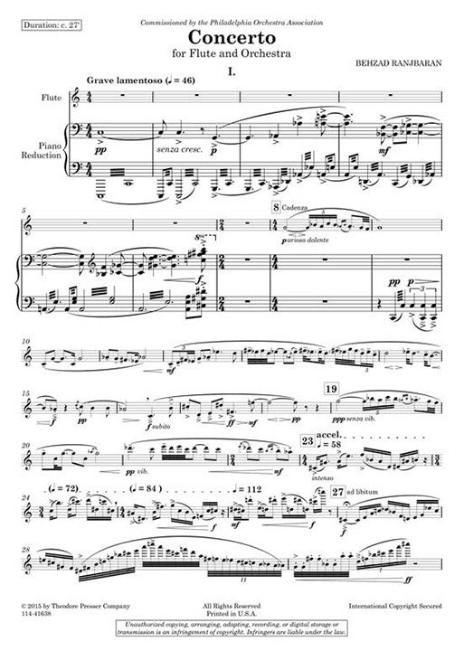 Ranjbaran, B :: Concerto