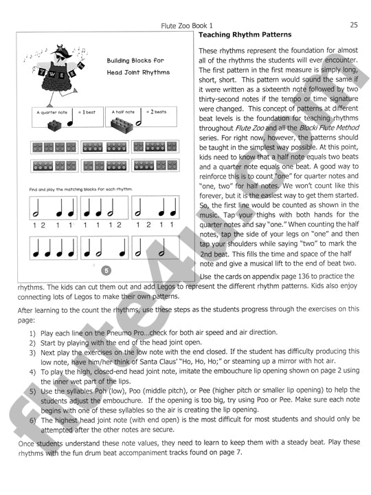 Blocki, K :: Flute Zoo Solo Book - Teacher's Manual