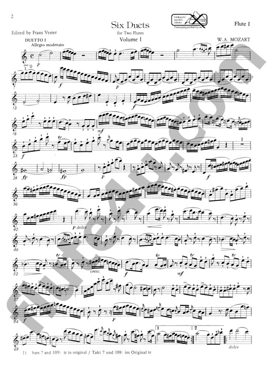 Mozart, WA :: Sechs Duette Band 1 [Six Duets Volume 1]