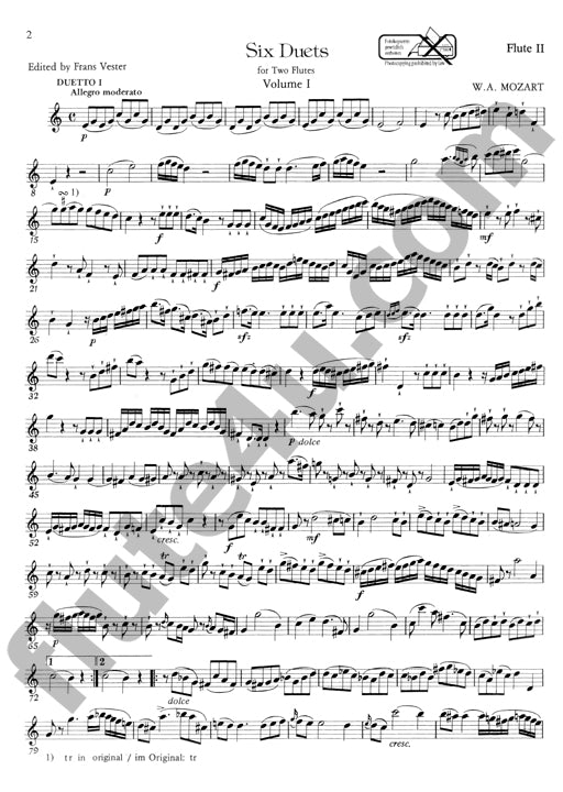 Mozart, WA :: Sechs Duette Band 1 [Six Duets Volume 1]
