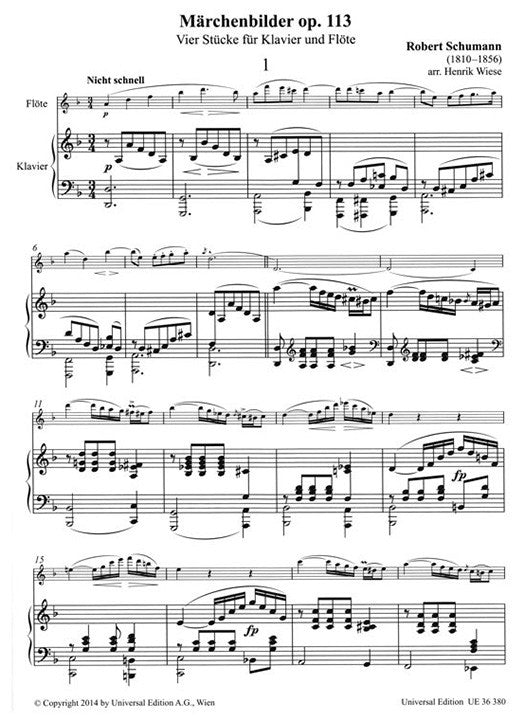 Schumann, R :: Marchenbilder op. 113 [Fairy-Tale Pictures Op. 113]