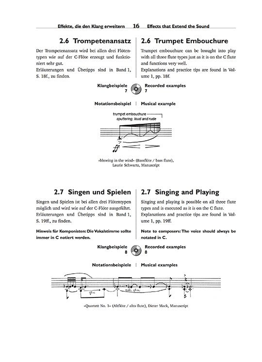 The Techniques of Flute Playing II: Piccolo, Alto and Bass Flute