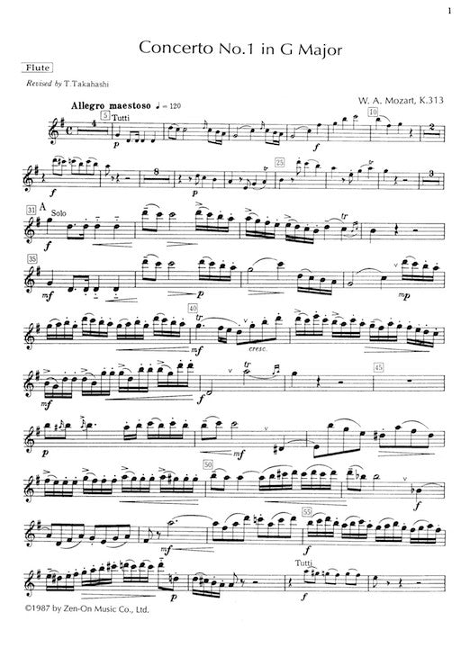 Mozart, WA :: Concerto No. 1 in G Major, K.313