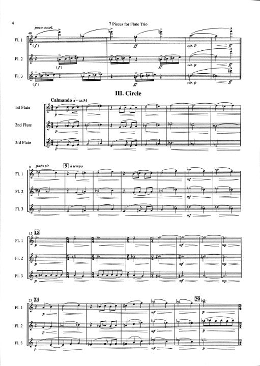 Takahashi, S :: 7 Pieces for Flute Trio - Impressions from Works of Wassily Kandinsky
