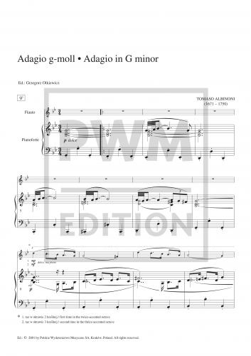 Albinoni, T :: Adagio g-moll [Adagio in G minor]