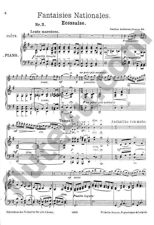 Andersen, J :: Fantaisies Nationales Opus 59 Nr. 2