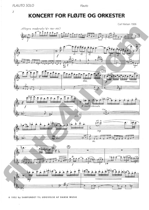 Nielsen, C :: Koncert for Flojte og Orkester [Concerto for Flute and Orchestra]