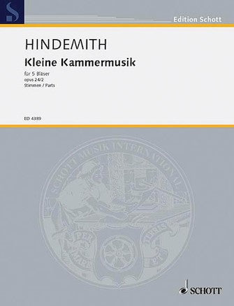 Hindemith, P :: Kleine Kammermusik [Little Chamber Music] op. 24, No. 2