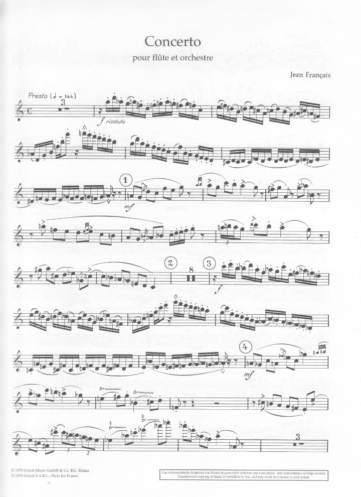 Francaix, J :: Concerto