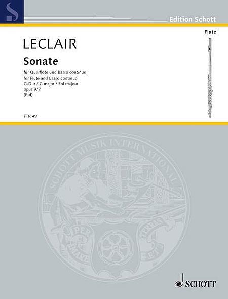 Leclair, JM :: Sonate G-Dur [Sonata in G major]  op. 9, No. 7